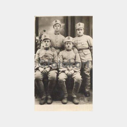 1933 Dört Asker Hatıra Fotoğraf