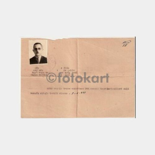 1944 Çiftçi Ehliyet Belgesi