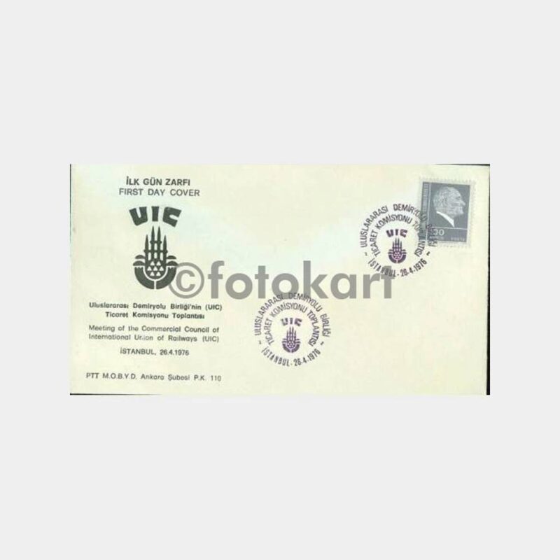 1976 Demiryolu Birliği UIC Toplantısı FDC