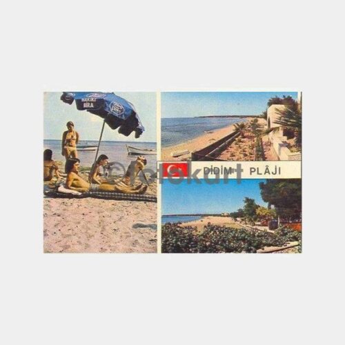 1978 Didim Altınkum Plajı 3 Görünüm Kartpostal