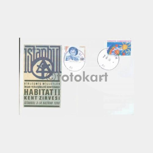 1996 Taksim Posta Damgalı Habitat Zarf