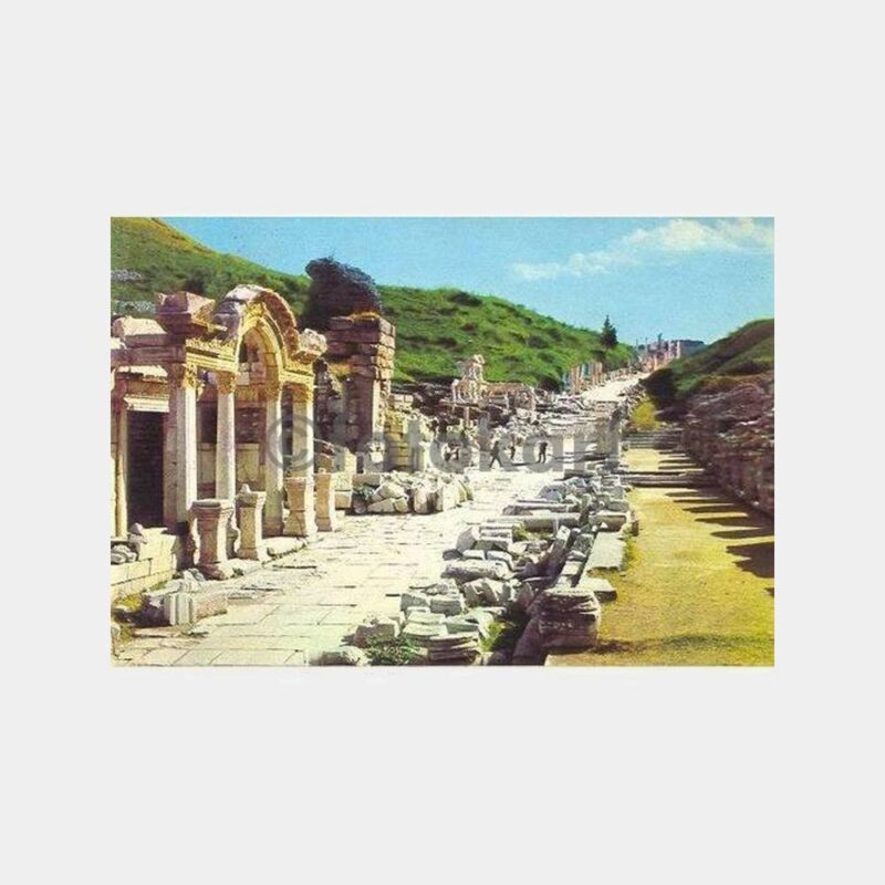 İzmir Efes Hadrianus Mabedi ve Kuretler Kartpostal