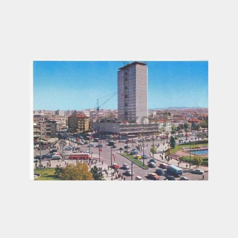 Ankara Kızılay Meydanı Genel Görünüş Kartpostal