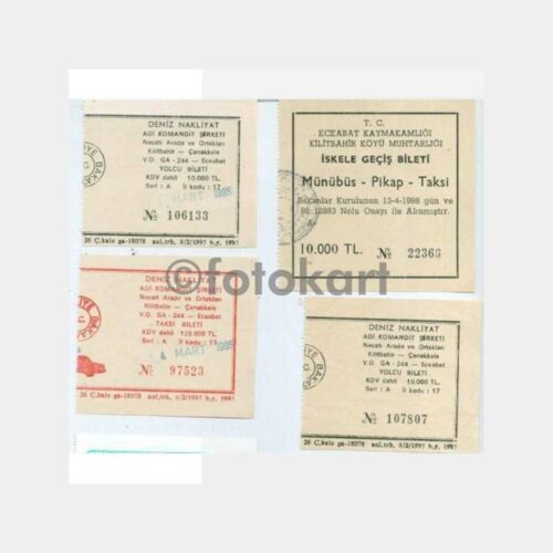 1995 Çanakkale Gelibolu Lapseki Vapur Bileti