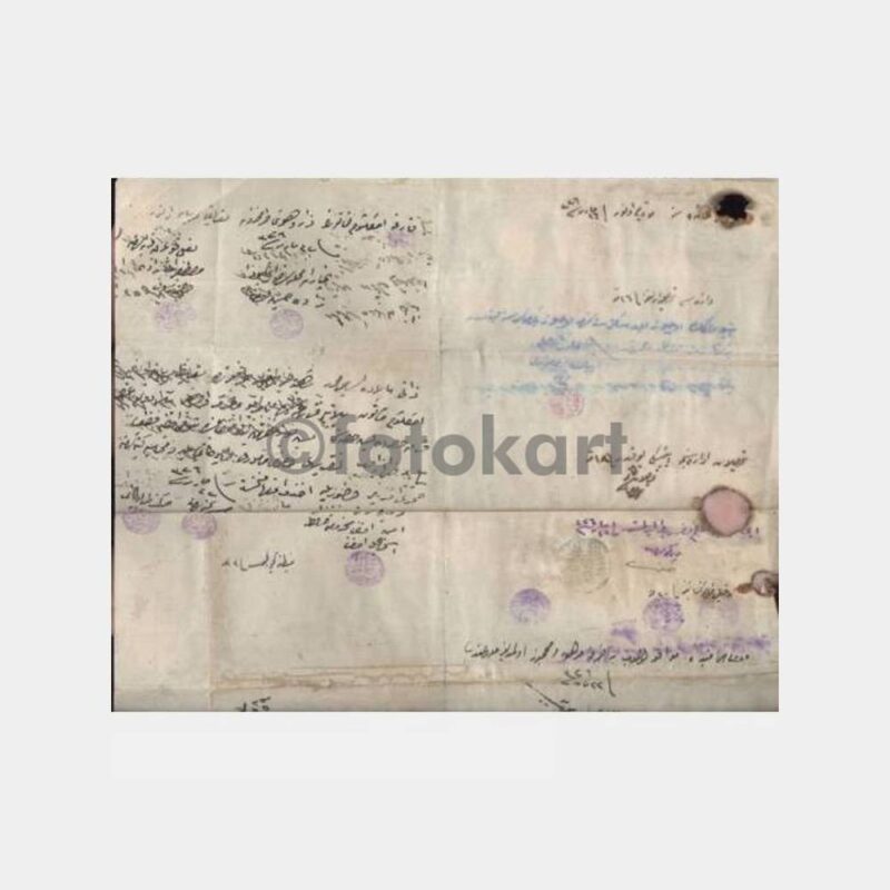 1910 Osmanlı Hukuk Konulu Belge - Görsel 2