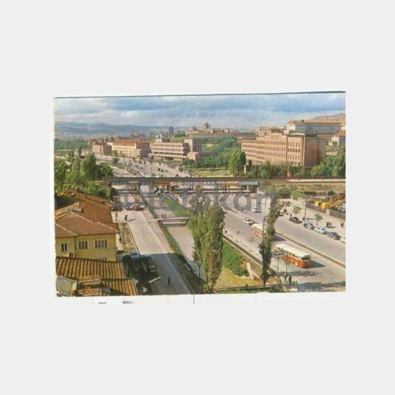 Ankara Sıhhiye Atatürk Bulvarı Görünüş Kartpostal