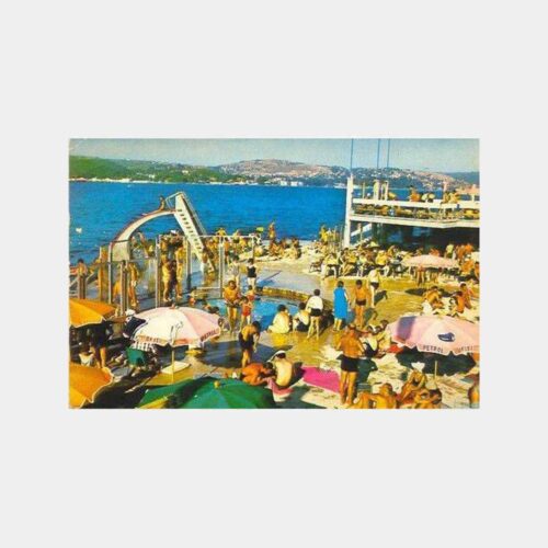 Tarabya Plajı ve Boğaziçi Kartpostal