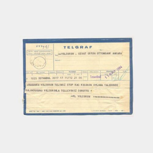 1964 Osmanlı Bankası Telgraf