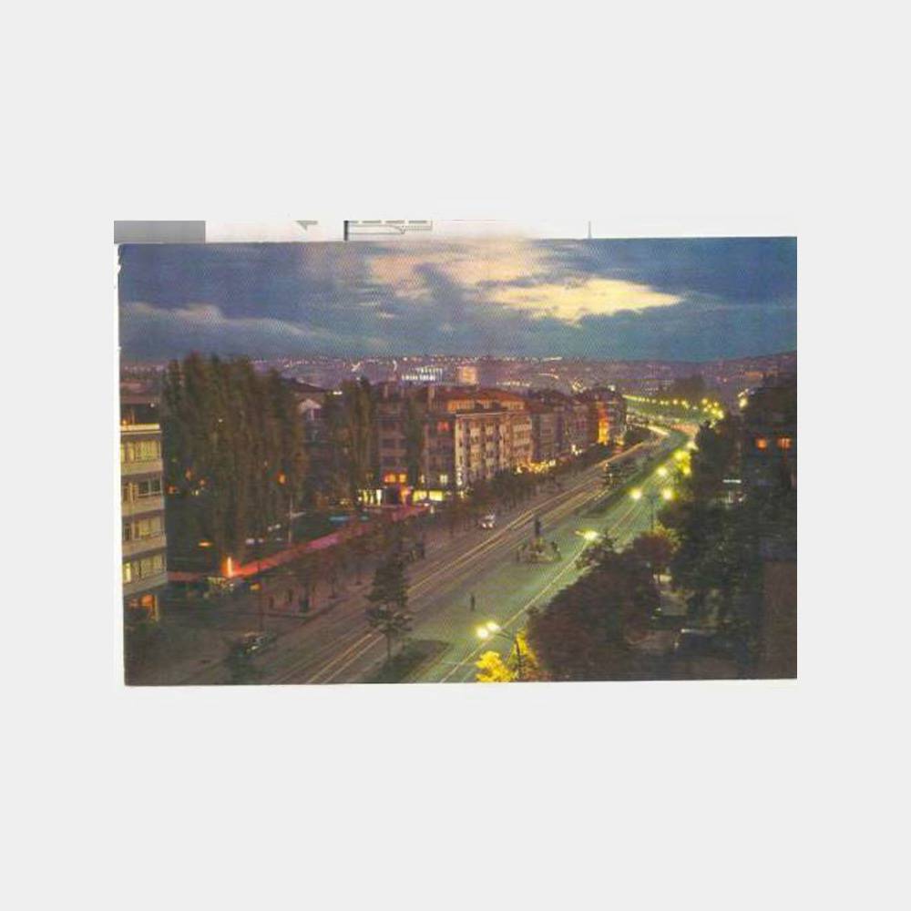 Ankara Yenişehir Gece Görünüş Kartpostal
