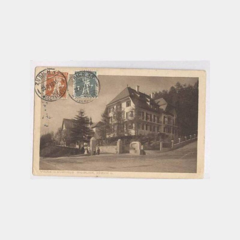 1918 Erenköy Varışlı Zürih İsviçre Kartpostal