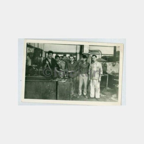 1950 Atölye Makine Metal İşçileri Fotoğraf
