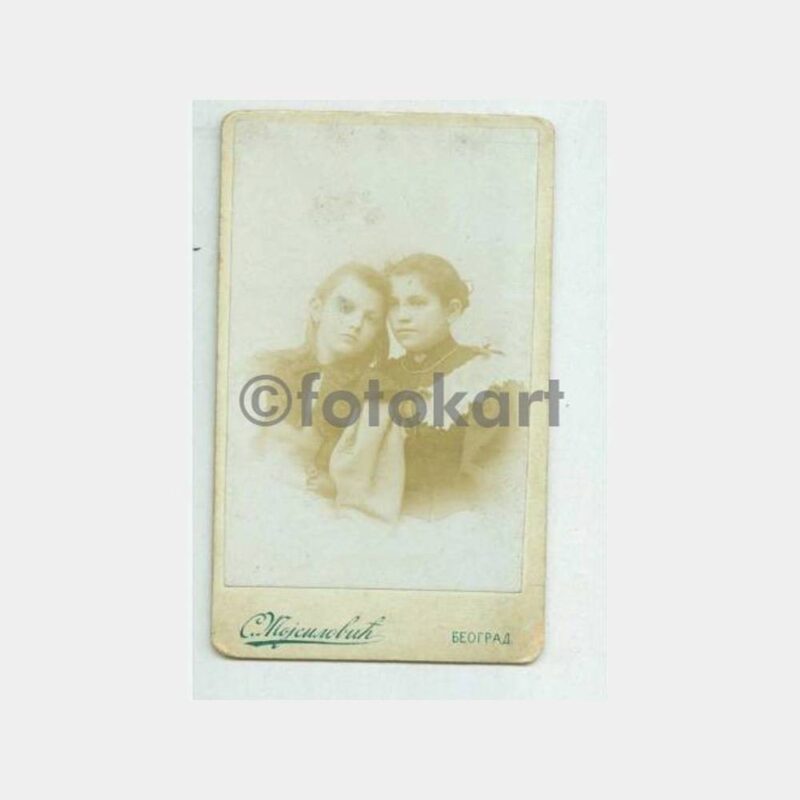 1900 Belgrad Kız Kardeşler Kabinet Fotoğraf