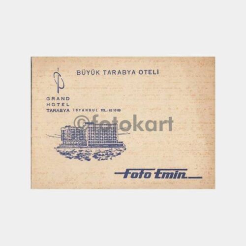 1972 Boğaziçi Tarabya Oteli Foto Saklama Kartonu