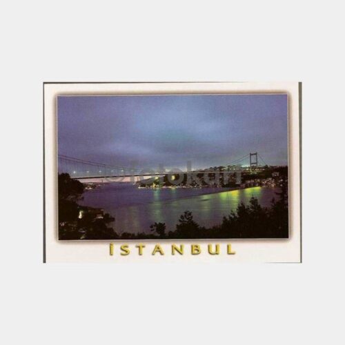 İstanbul Boğaziçi Köprüsü Gece Görünüş Kartpostal