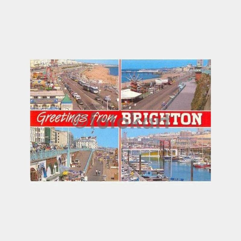 1993 İngiltere Brighton Damgalı Kartpostal