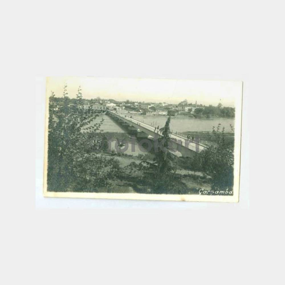 1948 Samsun Çarşamba Damgalı Kartpostal