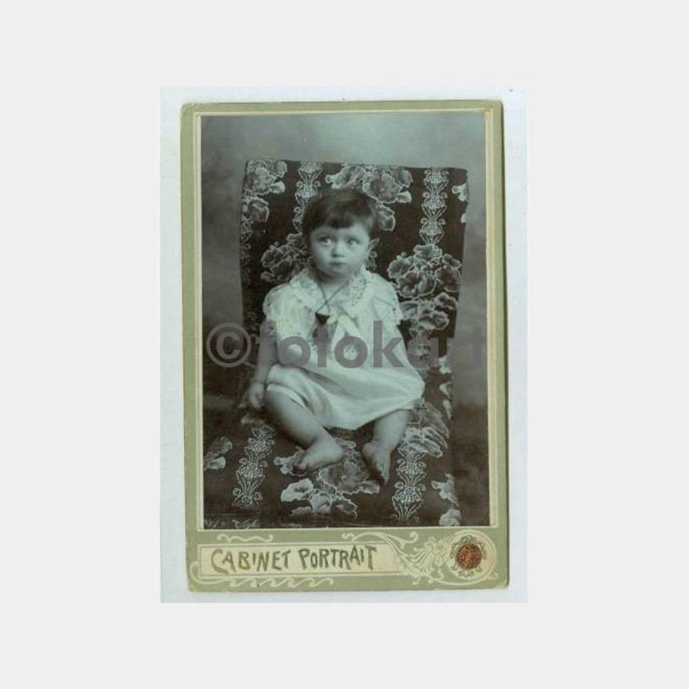 1900 Çocuk Giyimi Kabinet Stüdyo Fotoğraf
