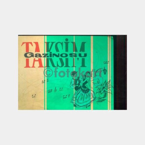 1950 Taksim Gazinosu Fotoğraf Kartonu