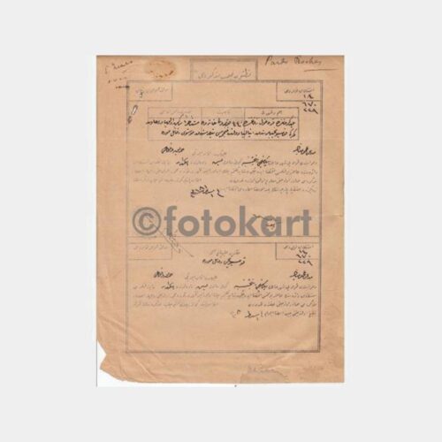 1901 Osmanlı Mahkeme Kararı Hukuk Belgesi