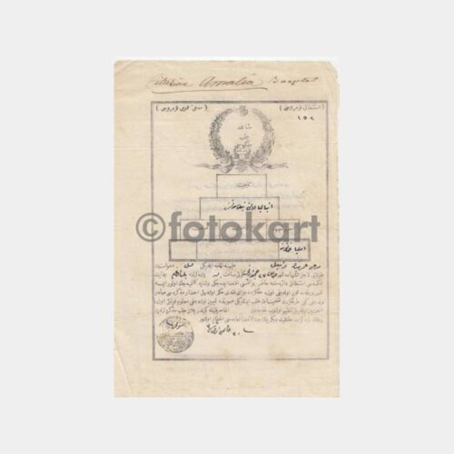 1900 İstanbul Osmanlı Hukuk Belgesi