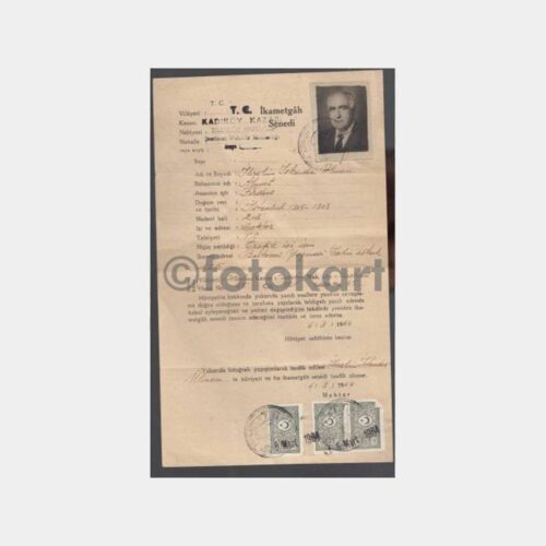 1964 Kadıköy İkametgah Konulu Belge