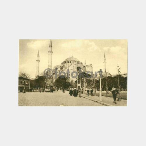 1924 İpekçi Kardeşler İstanbul Ayasofya Kartpostal