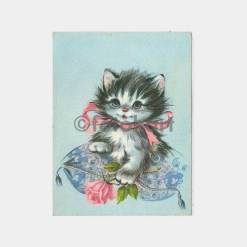 Kedi Konulu Tebrik Kartı