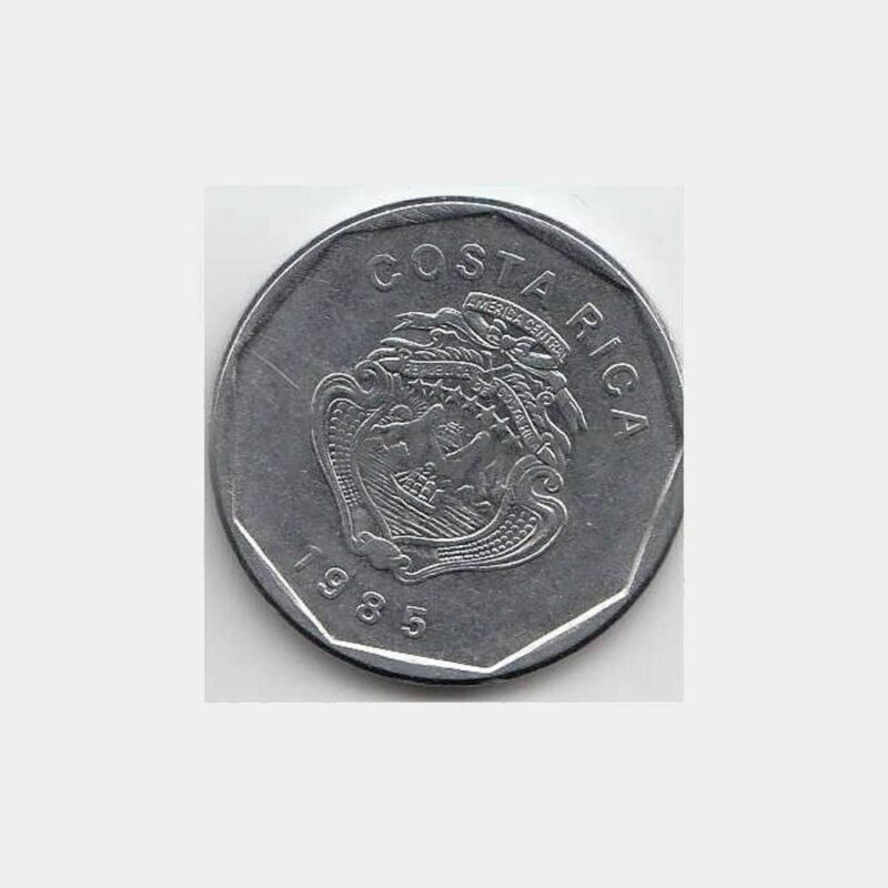 1985 Costa Rica 20 P Yabancı Madeni Para
