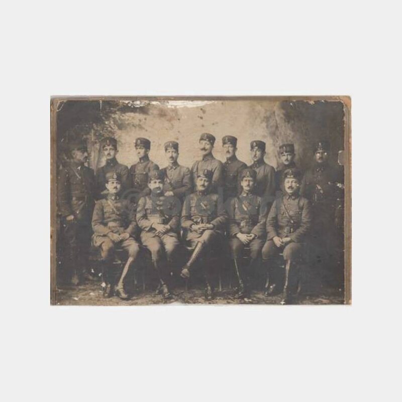 1918 Kurtuluş Savaşı Subay Asker Grup Fotoğraf