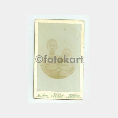 1900 Çek Leipnik Çocuklar Kabinet Fotoğraf