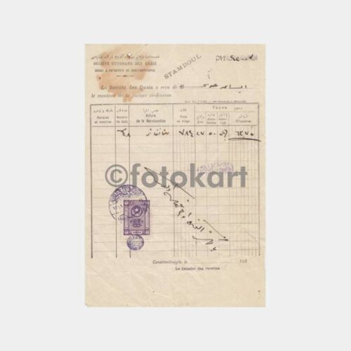 1921 İstanbul Osmanlı Liman Belgesi