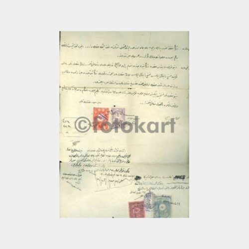 1910 Osmanlıca Mühürlü Belge