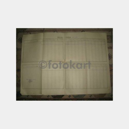 1913 Osmanlıca Mühürlü Bordro Belge-6