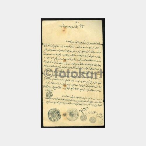 1903 Osmanlıca Çok Mühürlü Belge