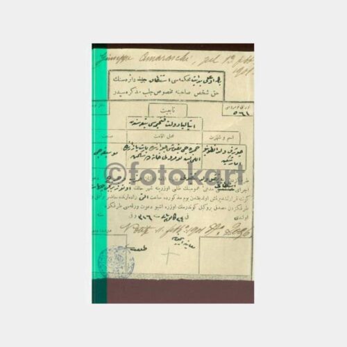 Osmanlıca Hukuk Konulu Damgalı Belge