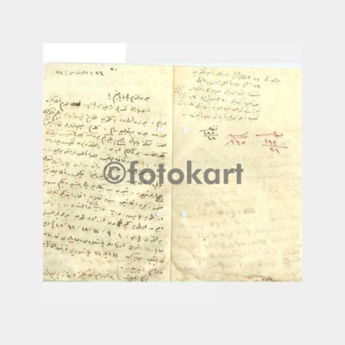 1927 Osmanlıca İlginç Mektup Yazı Belge