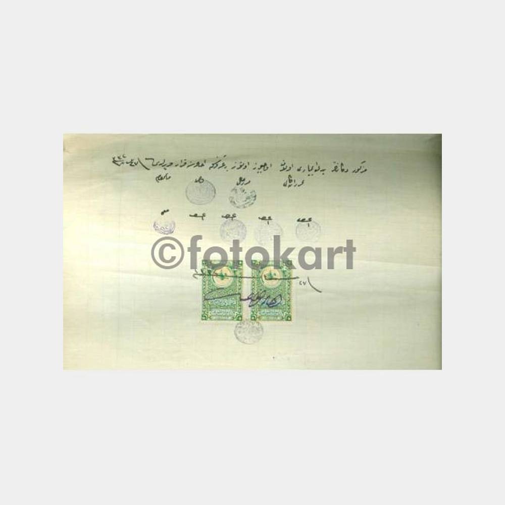 1925 Osmanlıca Sözleşme Belge - Görsel 2