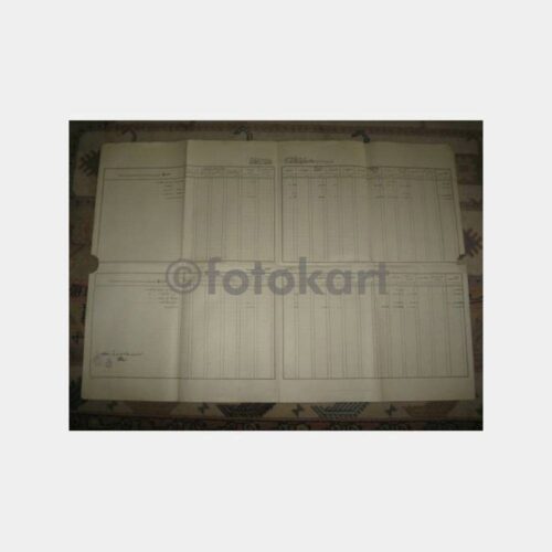 1913 Osmanlıca Mühürlü Bordro Belge-1