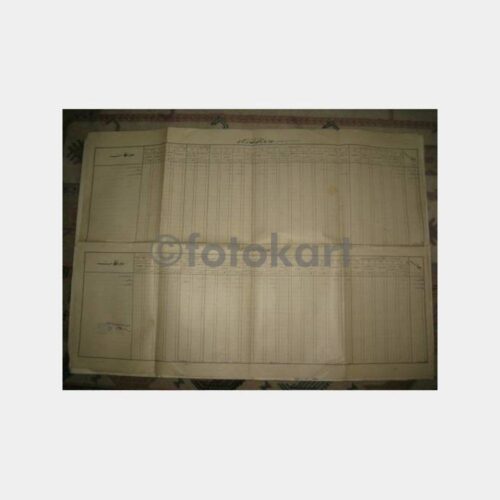 1913 Osmanlıca Mühürlü Bordro Belge-5