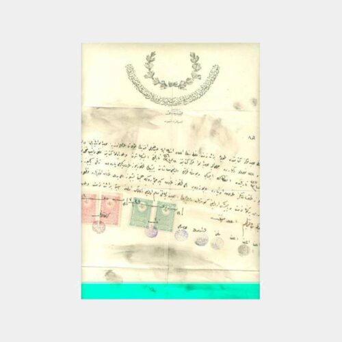 1911 Osmanlıca Sözleşme Damgalı Belge