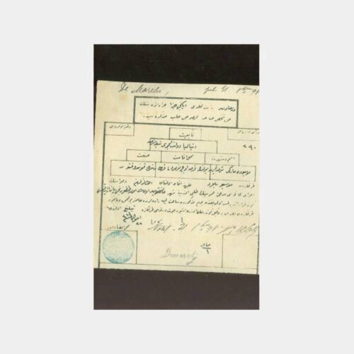 Osmanlıca Hukuk Konulu Damgalı Belge