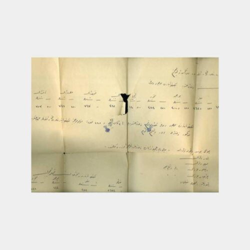 1928 Osmanlıca Tapu Kaydı Belgesi