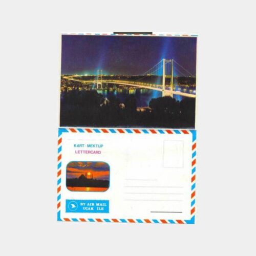 Boğaziçi Köprüsü Resimli Boş Mektup Kağıdı