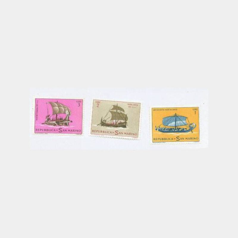 1950 San Marino Yelken Tematik Pulları