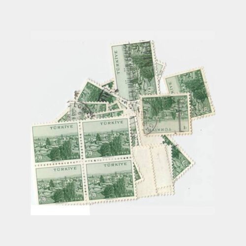 1960 Şehir Pulları Damgalı - Sivas