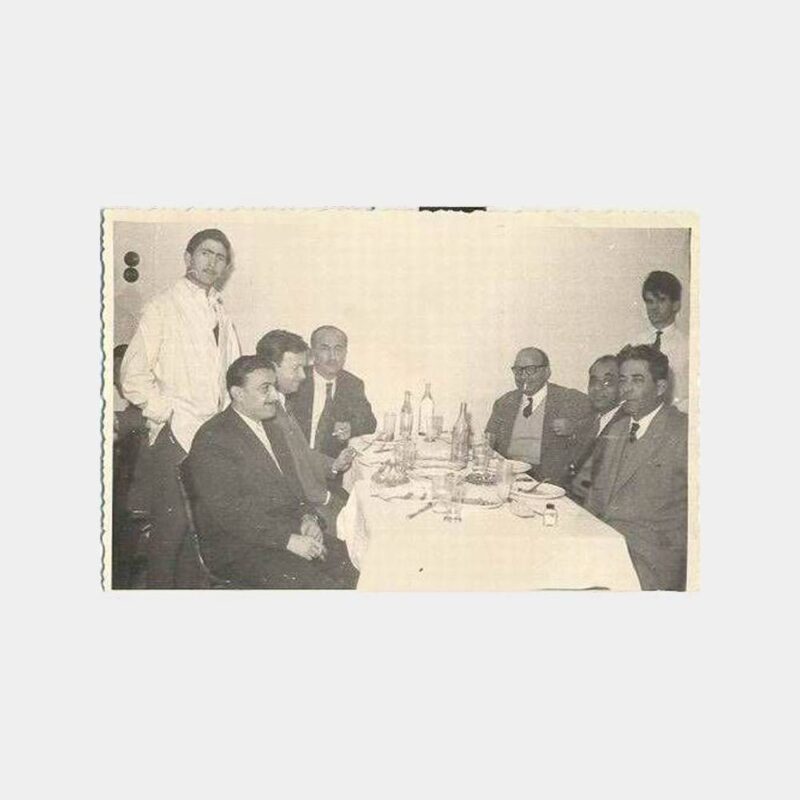 1959 Manisa Şükran Lokantası Grup Yemeği Fotoğraf