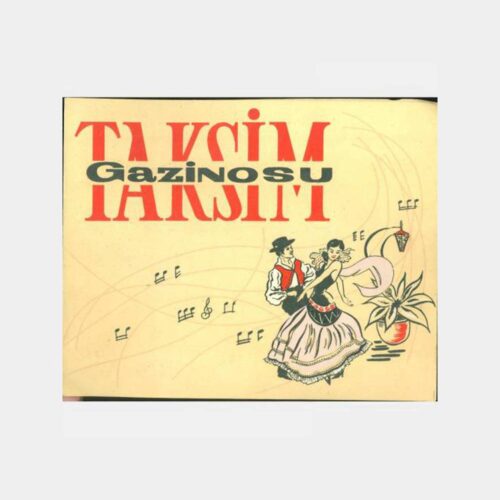 1960 Taksim Gazinosu Fotoğraf Kartonu