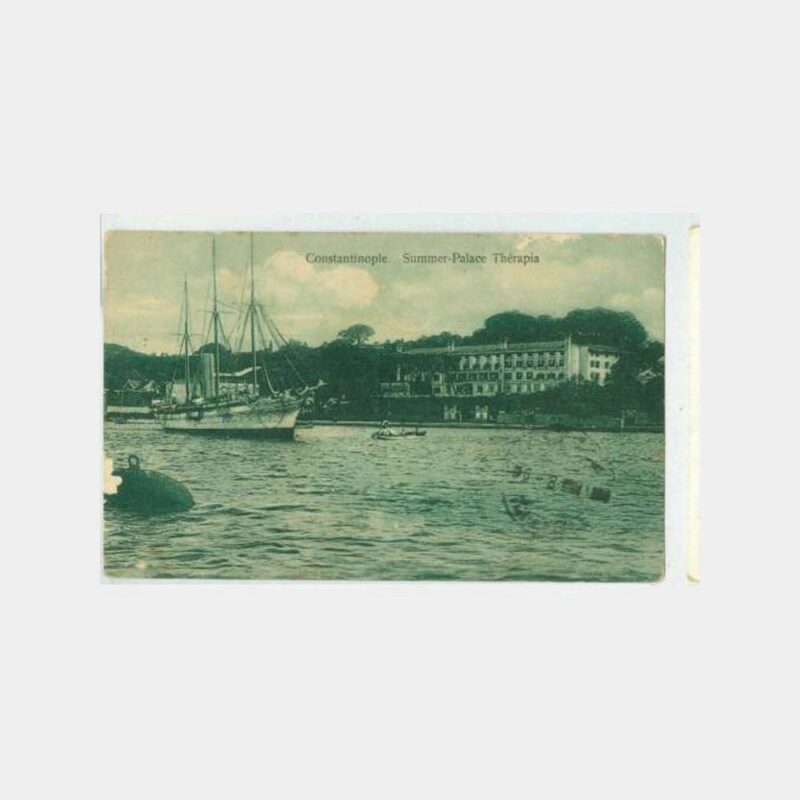 1929 Tarabya Summer Palace Damgalı Kartpostal