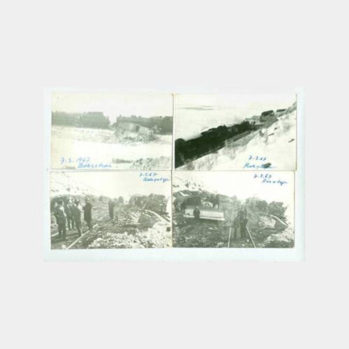 1967 Tatvan Bahçetepe Demiryolu Kaza 8 Adet Fotoğraf