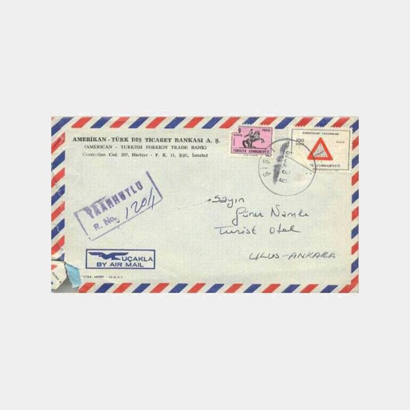 1969 Uçak Mektup Zarfı